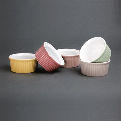 Olympia Pastel Ramekins Grey 90mm (12 Pack) - DC806