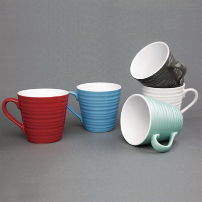 Olympia Cafe Aroma Mugs Blue 340ml (6 Pack) - DH631
