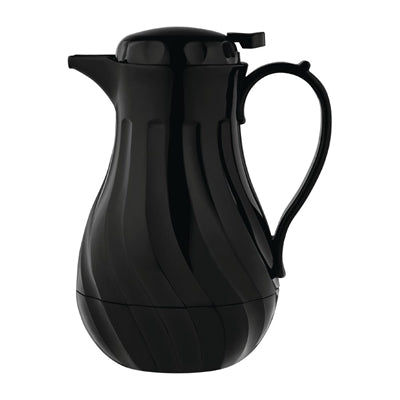 Olympia Insulated Swirl Jug Black 2Ltr - GL970