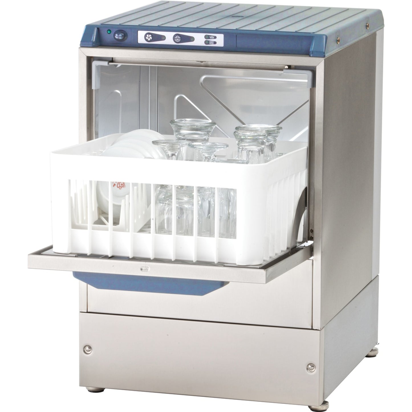 Commercial Glasswasher 800-1000 glasses/hour 350mm basket Gravity drain and Rinse Pump 13A | 3500BT - MADE IN ITALY - 3500BT
