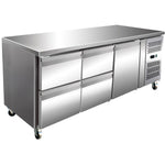 Commercial Refrigerated Counter 1 door 4 drawers Depth 700mm - 4DRG31V