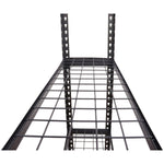 Commercial Boltless Wire Shelving Unit 5 Tier 120kg 900x400x1830mm Black - 5TMWS904018
