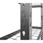 Commercial Boltless Wire Shelving Unit 5 Tier 120kg 900x300x1830mm Black - 5TMWS903018