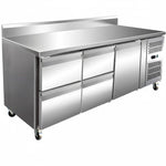 Commercial Refrigerated Counter 1 door 4 drawers Depth 700mm - 4DRG32V