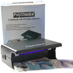 Poly Check UV Bank Note Detector 4W | Counterfeit Money Checker | 4 Spare Bulbs