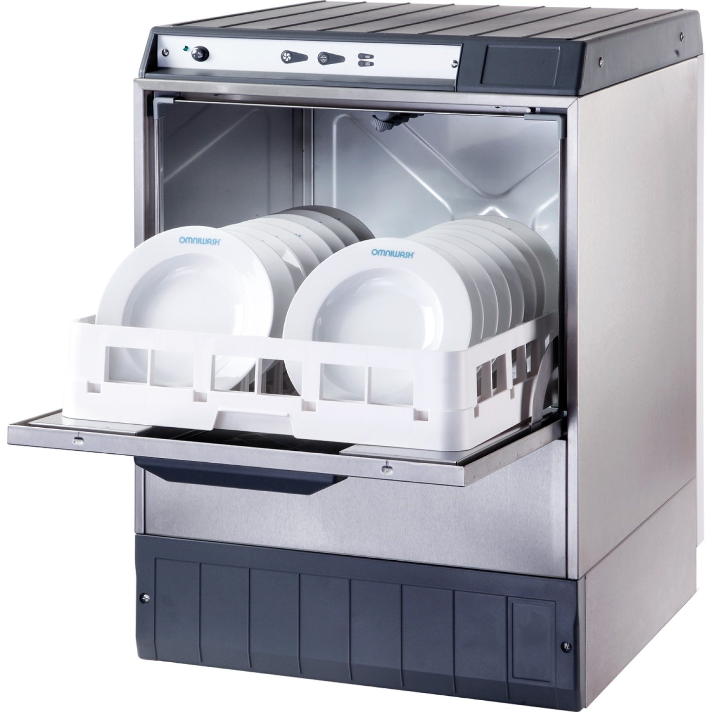 Commercial Dishwasher 540 plates/hour 500mm basket Gravity drain Rinse & Detergent pump 13A | 5000STDD - MADE IN ITALY - 5000STDD