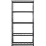 Commercial Boltless Wire Shelving Unit 5 Tier 120kg 900x400x1830mm Black - 5TMWS904018
