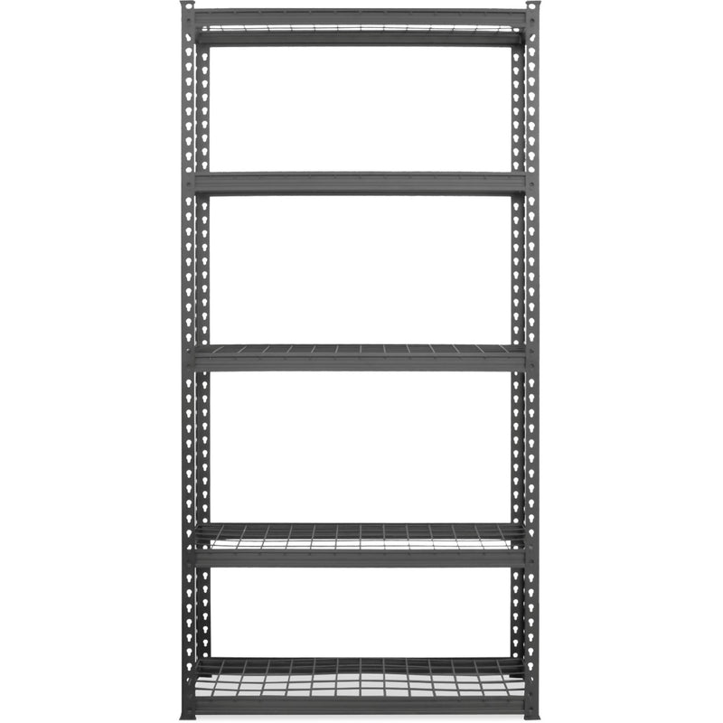 Commercial Boltless Wire Shelving Unit 5 Tier 120kg 900x300x1830mm Black - 5TMWS903018