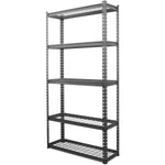 Commercial Boltless Wire Shelving Unit 5 Tier 120kg 900x300x1830mm Black - 5TMWS903018