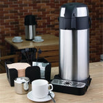 Olympia Pump Action Airpot 5Ltr — Hot Drinks Dispenser Flask with Lock & Handle