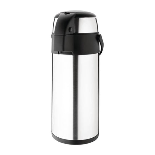 Olympia Pump Action Airpot 5Ltr — Hot Drinks Dispenser Flask with Lock & Handle