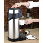 Olympia Pump Action Airpot 5Ltr — Hot Drinks Dispenser Flask with Lock & Handle