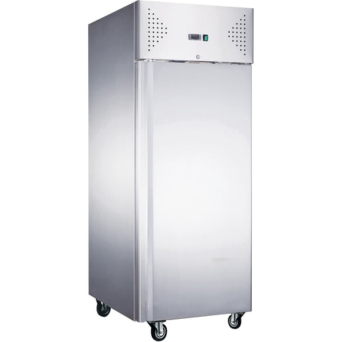 852lt Commercial Bakery Freezer Stainless steel Upright cabinet Single door 800x600mm Ventilated cooling - F6080