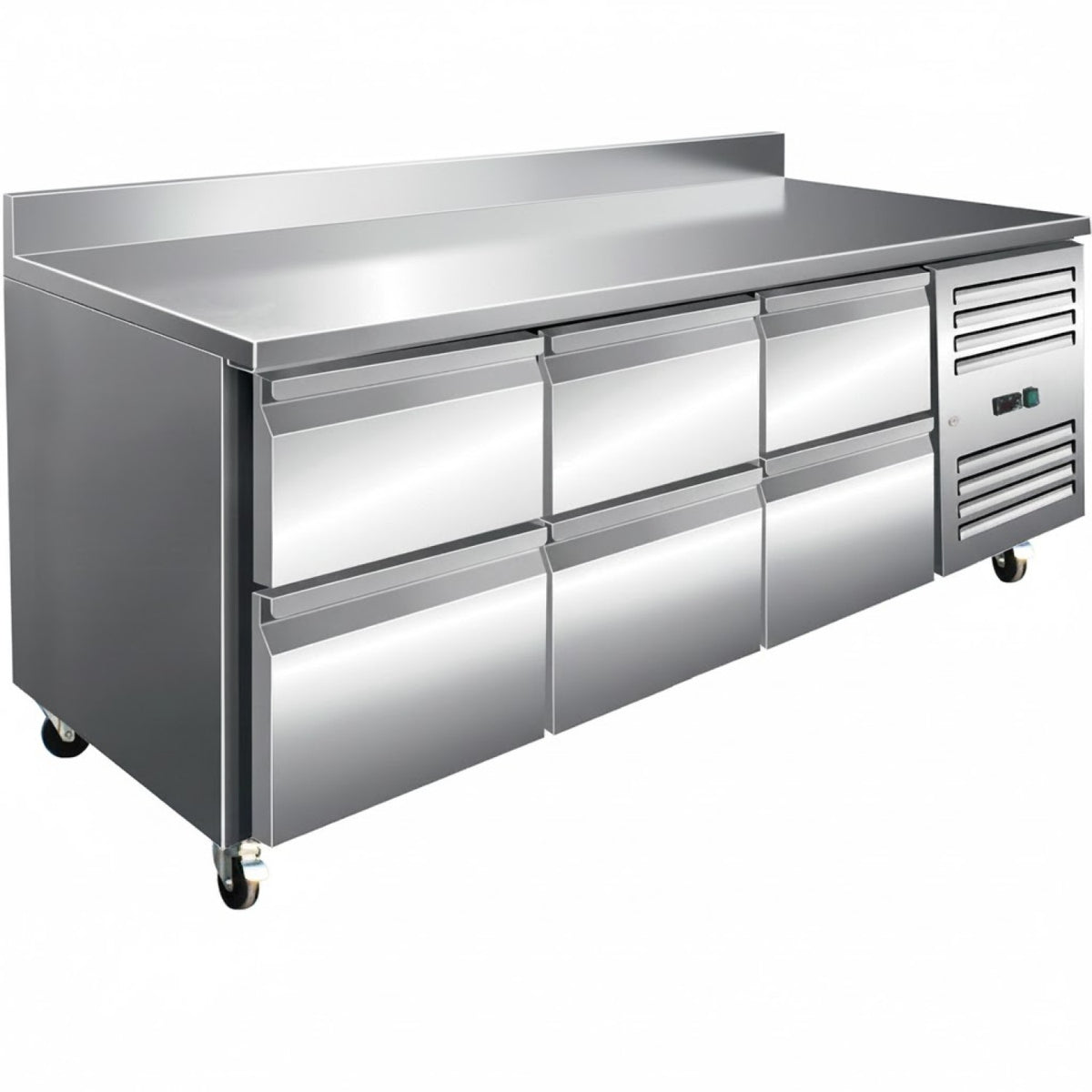 Commercial Refrigerated Counter 6 drawers Depth 700mm - 6DRG32V