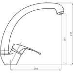 Kitchen Sink Mixer Tap Single lever Chrome - 70128000