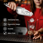 Stainless Steel 12oz Commercial Food Scoop | Dishwasher Safe | Kitchen Portioning