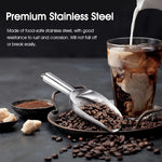 Stainless Steel 12oz Commercial Food Scoop | Dishwasher Safe | Kitchen Portioning