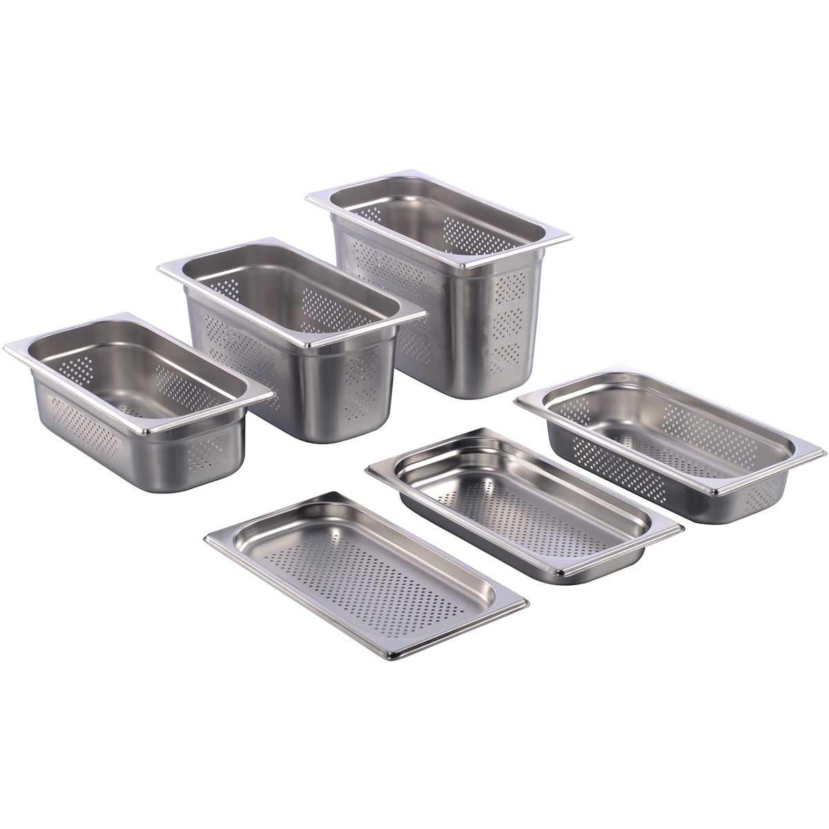 Stainless steel Gastronorm Pan Perforated GN1/3 Depth 200mm - 8138P