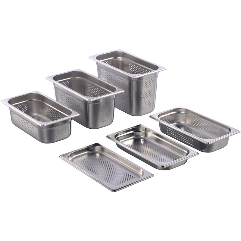 Stainless steel Gastronorm Pan Perforated GN1/3 Depth 200mm - 8138P