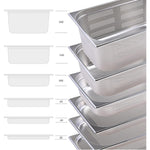 Stainless steel Gastronorm Pan Perforated GN1/3 Depth 200mm - 8138P