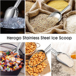 Stainless Steel 12oz Commercial Food Scoop | Dishwasher Safe | Kitchen Portioning