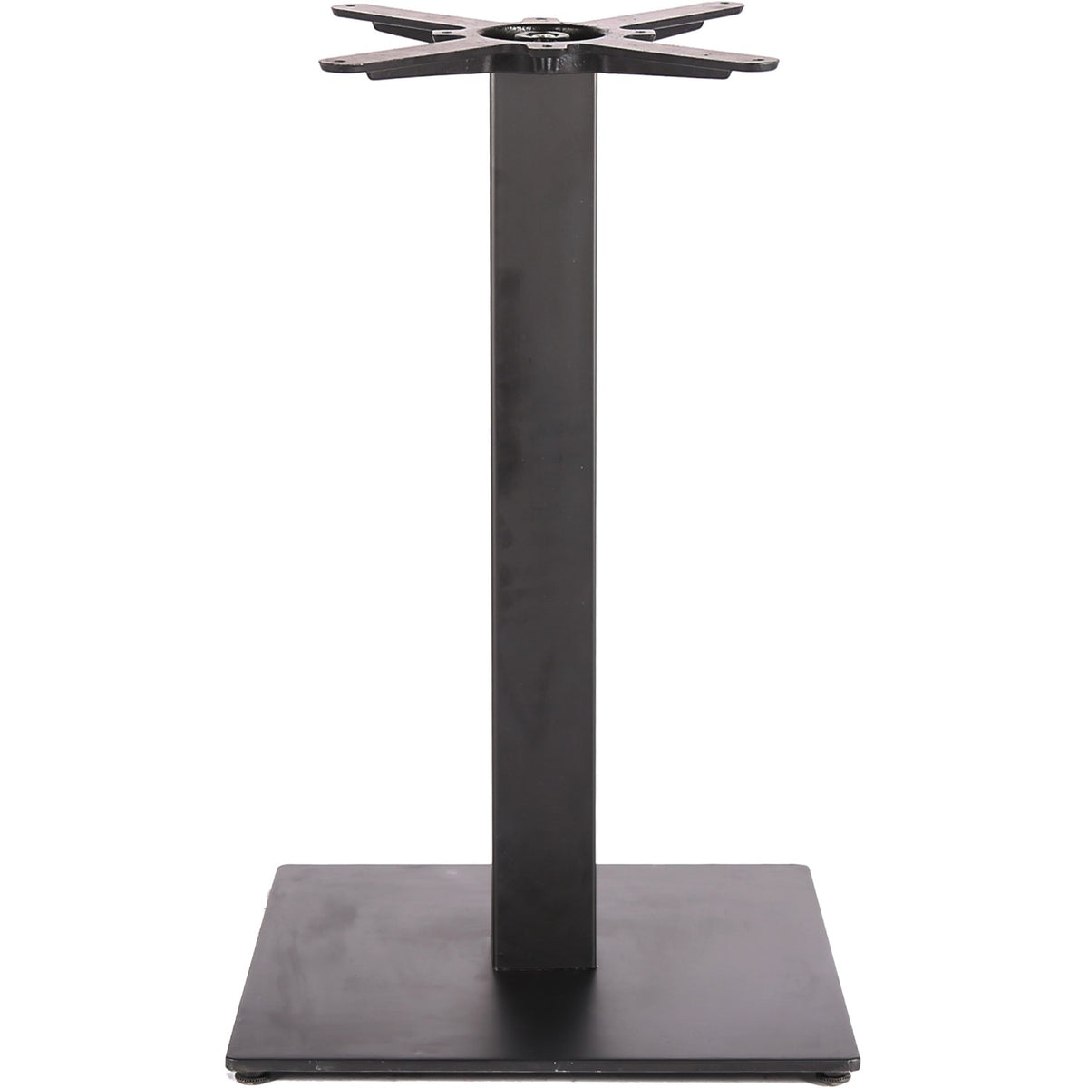 Black Cast Iron Table base Square 400mm Standard height - A037A