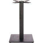 Black Cast Iron Table base Square 400mm Standard height - A037A