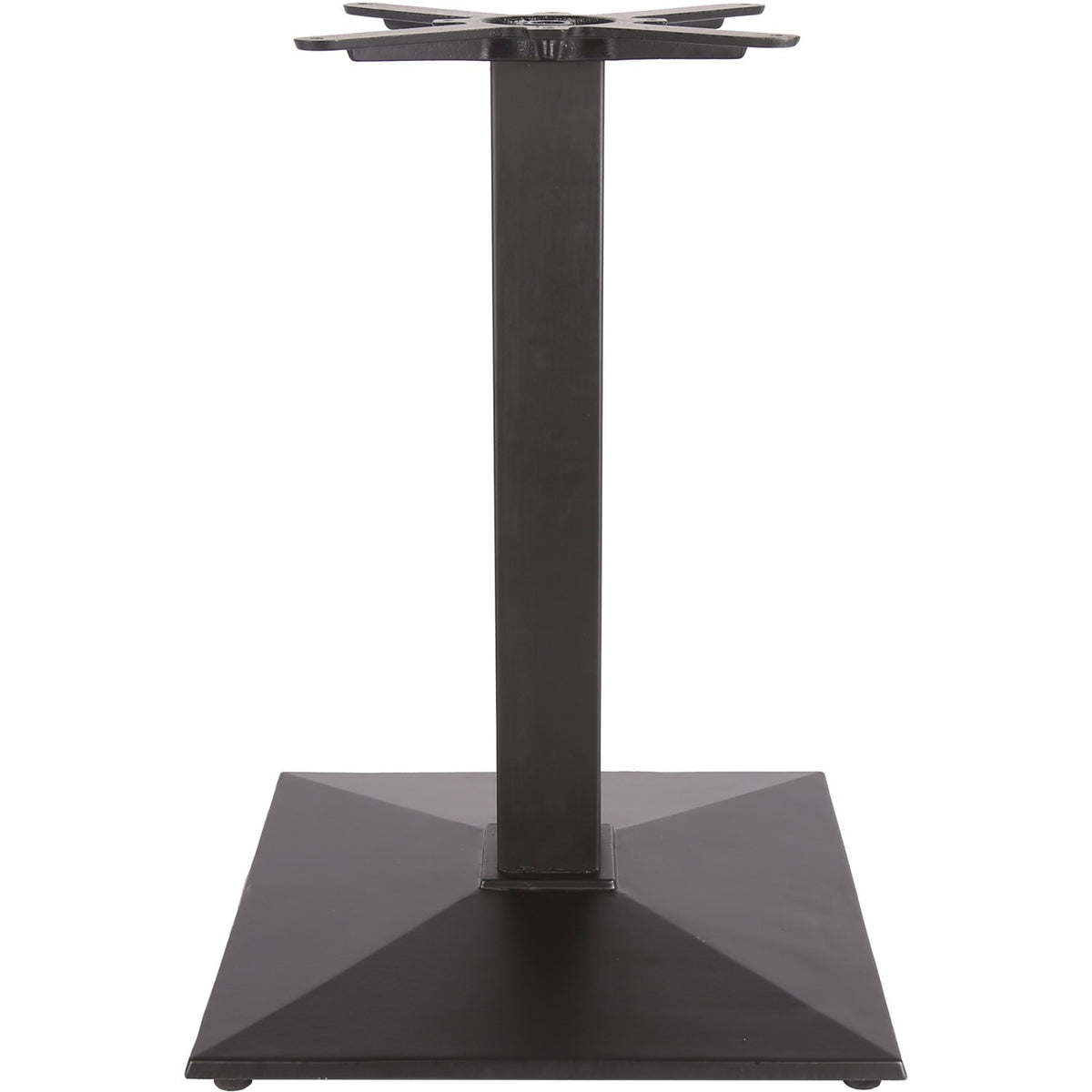 Black Cast Iron Table base Square 410mm Standard height - A038A