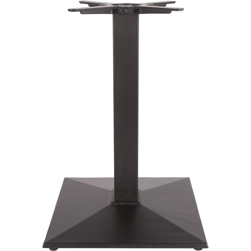 Black Cast Iron Table base Square 410mm Standard height - A038A