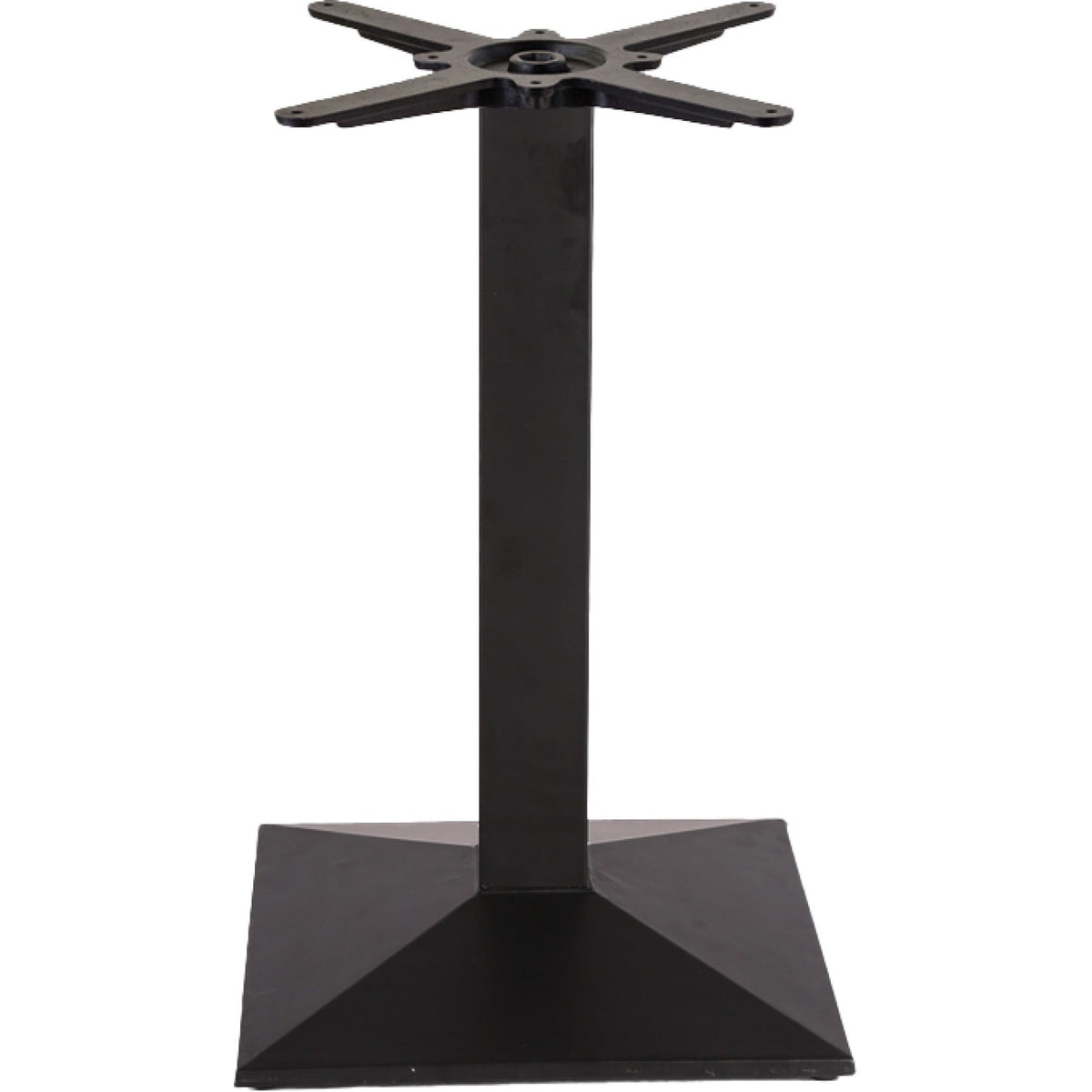 Black Cast Iron Table Base Square 450x450x720mm - A038B
