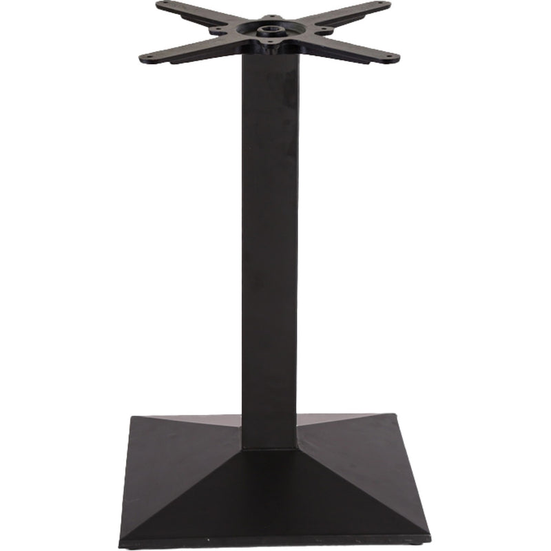 Black Cast Iron Table Base Square 450x450x720mm - A038B