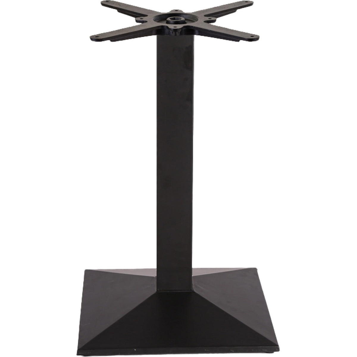 Black Cast Iron Table Base Square 430x430x720mm - A038C