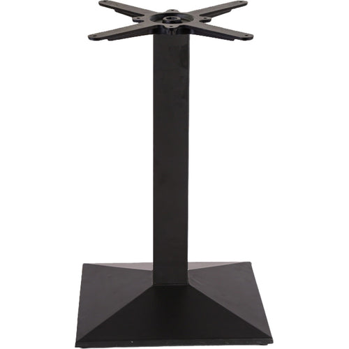 Black Cast Iron Table Base Square 430x430x720mm - A038C