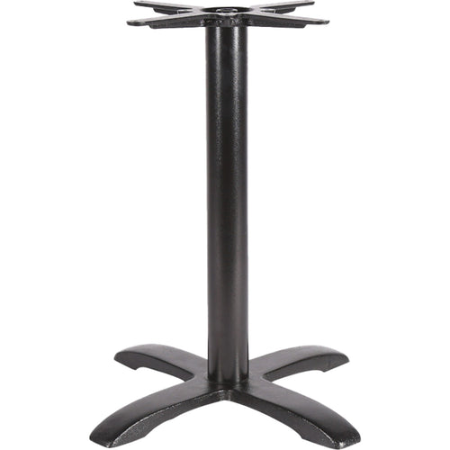 Black Cast Iron Table Base Cross-Base 620x720mm - A051
