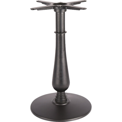 Black Cast Iron Table Base Round Ø430x720mm - A068A