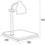 Single lamp Warming station Warming stainless steel base 350x500x700mm - A65110101