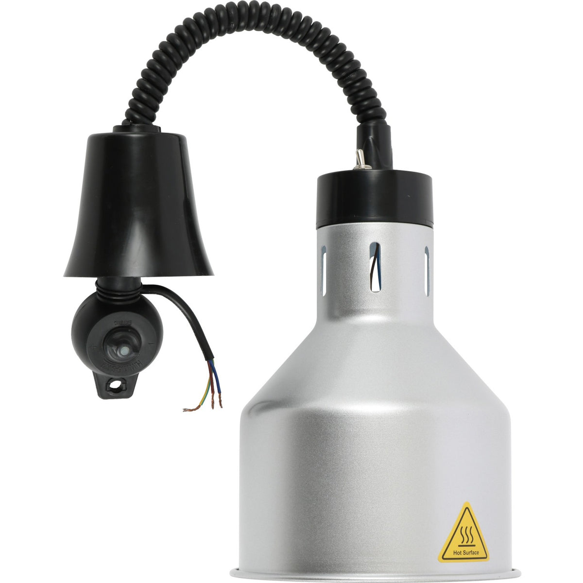 Rise & Fall Dome Heat Lamp Silver - A65121205
