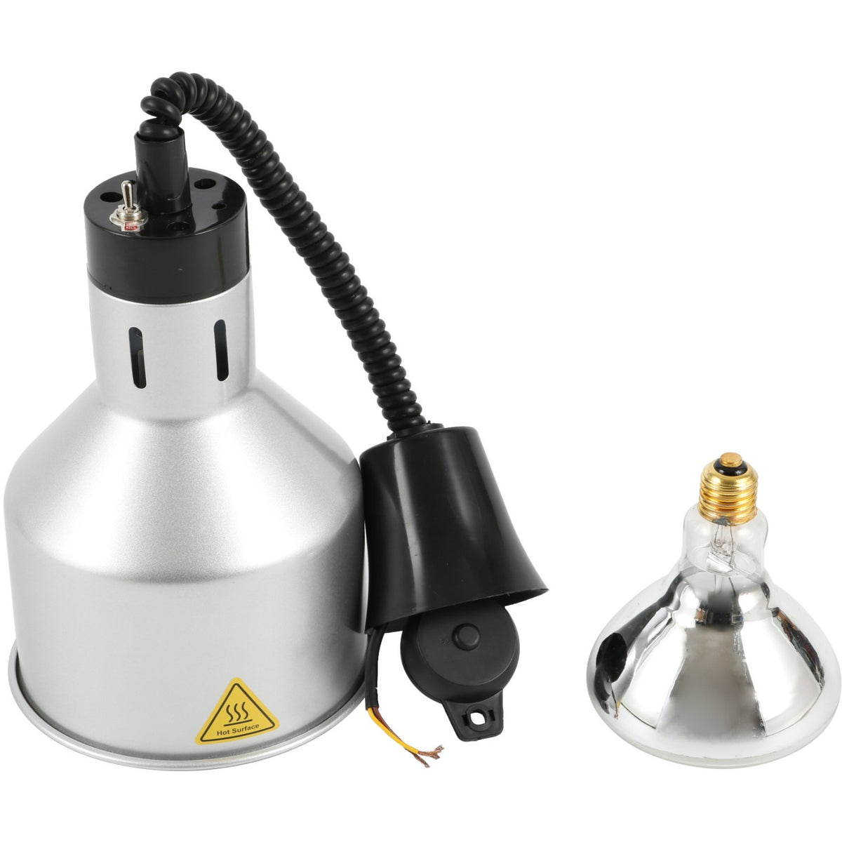 Rise & Fall Dome Heat Lamp Silver - A65121205
