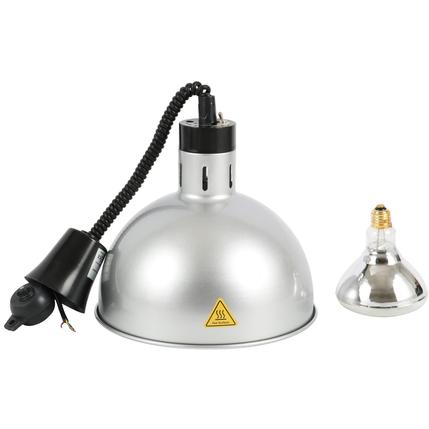 Rise & Fall Dome Heat Lamp Silver - A65121505
