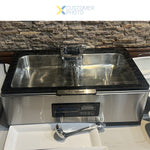 Chafing Dish Electric heating Glass lid Stainless steel 9 litres - ACFD9L02