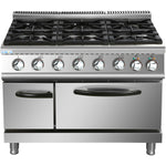 Professional Gas range 6 burners 45kW Electric Oven 5.8kW 700mm Depth - ADX776A