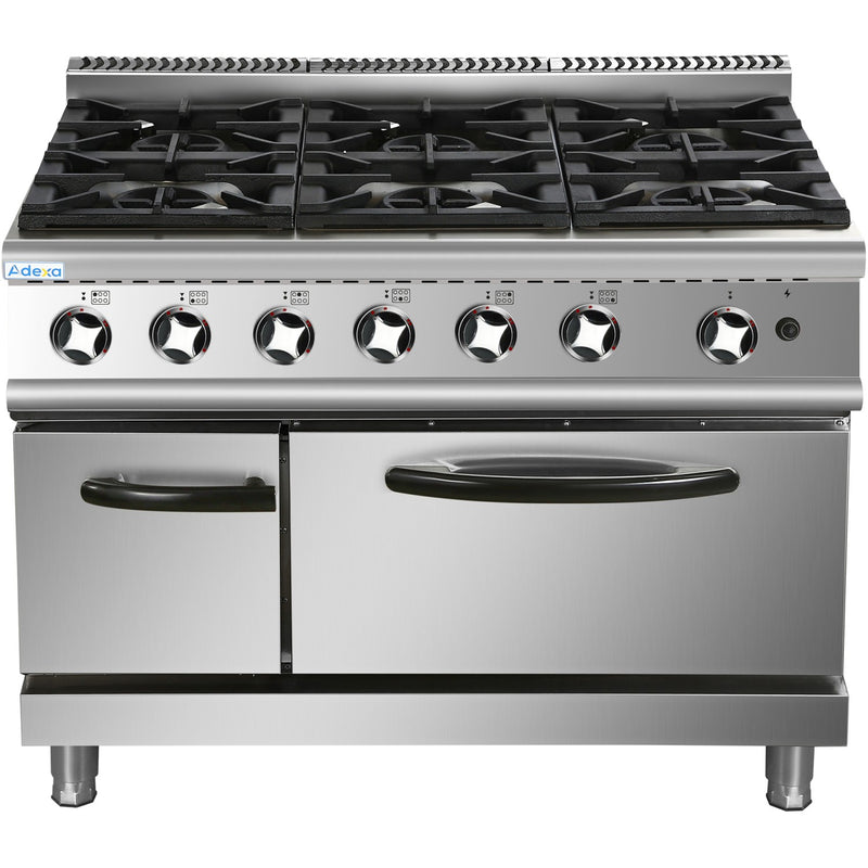 Professional Stainless Steel Gas Range Oven with 6 Burners - ADX776