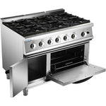 Professional Stainless Steel Gas Range Oven with 6 Burners - ADX776