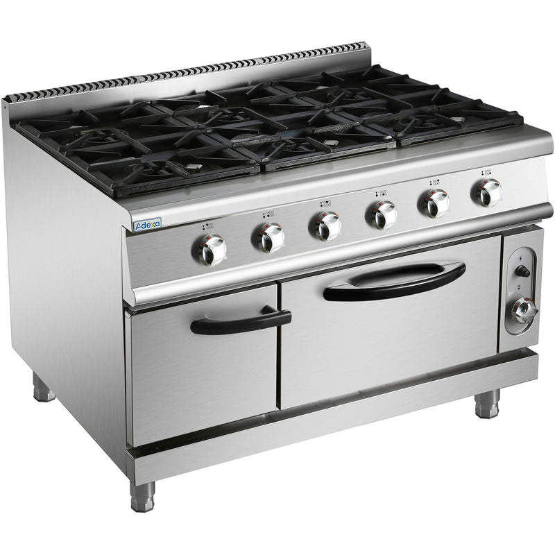 Professional Gas range 6 burners 36kW Gas oven 5.8kW 900mm Depth - ADX996Z
