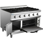 Professional Gas range 6 burners 36kW Gas oven 5.8kW 900mm Depth - ADX996Z