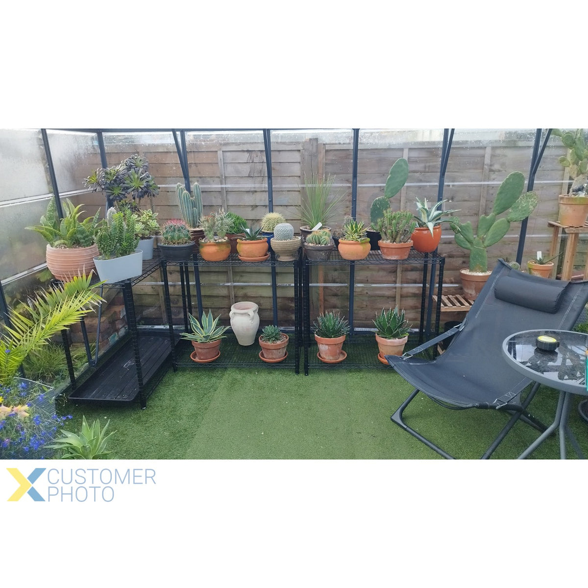 Commercial Shelving Unit 4 Tier 1000kg Width 900mm Depth 450mm Black Wire - AMJ324