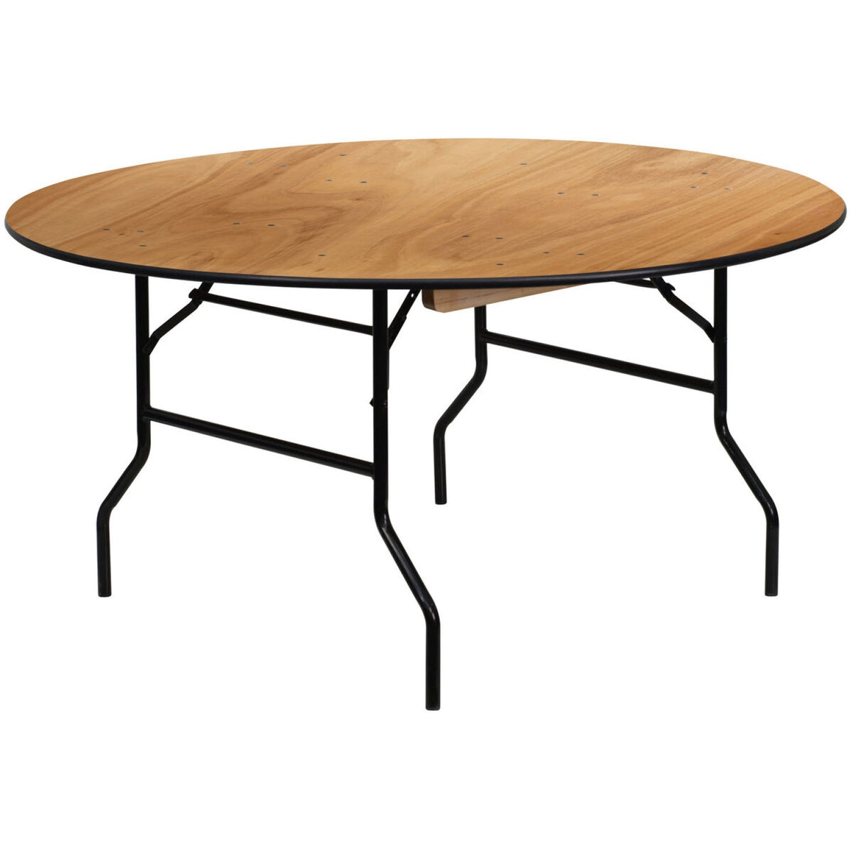 Round Folding Banquet Catering Table 5ft Plywood 1530x760 - AOX212