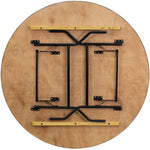 Round Folding Banquet Catering Table 5ft Plywood 1530x760 - AOX212