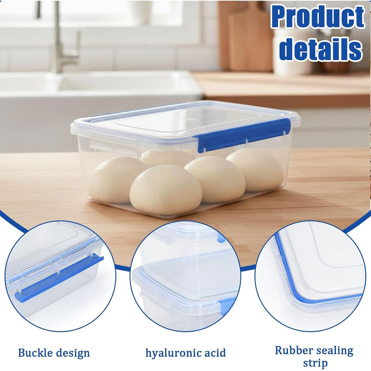 Air Tight Food Storage Container 5 Litre Translucent - ATS5L