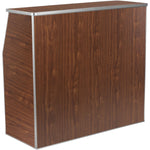 Portable Foldable Bar Walnut Laminate - AOX204